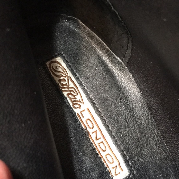 Purple block heel ankle booties Buffalo London EU 38 - Picture 12 of 16